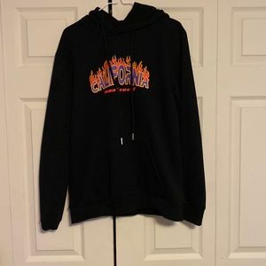 Men’s graphic patch hoodie